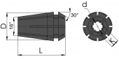 Цанга для метчика ER32G-M4-4-3