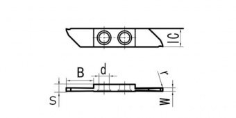 THC42L150-CE-PM125 Пластина отрезная, канавочная