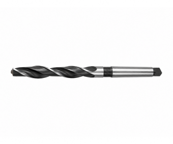 25,0-HSS(4241)-DIN345-Black&White Сверло спиральное по металлу с коническим хвостовиком без покрытия 25,0 мм
