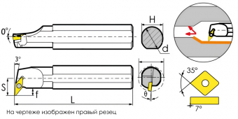 S20R-SVUCL16 Державка расточная