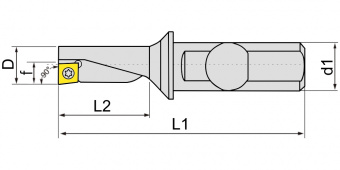 Корпусное сверло SF-18R-3D-C20