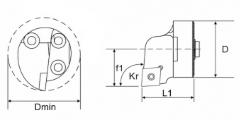 Сменная головка для антивибрационной державки VT32-SCLCR-12-WD