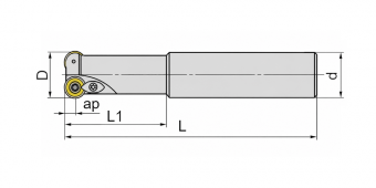 TRS-4R-12-130-C12-1T Фреза концевая со сменными пластинами