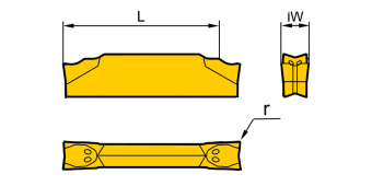 ZPFD0302-MG-YB9320 Пластина отрезная, канавочная