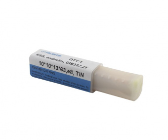 EMP-2F-10x63-HSS-TiN Фреза концевая (PALANTIR) из быстрорежущей стали