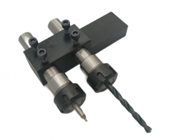 C25-H20-55 Держатель осевого инструмента (MetalCraft) для токарного станка, двойной