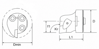 Сменная головка для антивибрационной державки VT32-DCLNR-12-WD