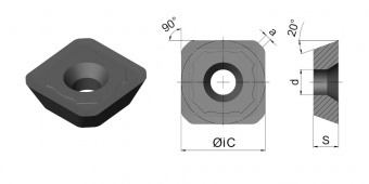 SEET1203AFEN LF6018 Пластина фрезерная