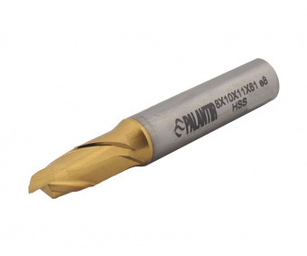 EMP-2F-8x61-HSS-TiN Фреза концевая (PALANTIR) из быстрорежущей стали