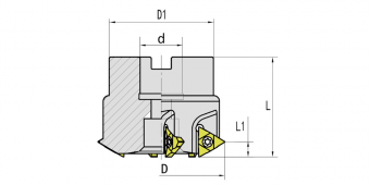 SMT68-22C22U-5 Фреза насадная резьбонарезная (SANT)